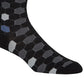 Meias sociais geométricas masculinas Cole Haan pretas tamanho 7-12