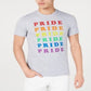 Camiseta masculina com estampa Rainbow Pride da INC International Concepts, cinza, tamanho XXX-G