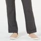 Calça de ioga feminina estilo &amp; co com controle de barriga e corte bootcut, cinza, tamanho pequeno