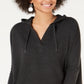 Moletom com capuz feminino Style &amp; Co, preto, tamanho pequeno P