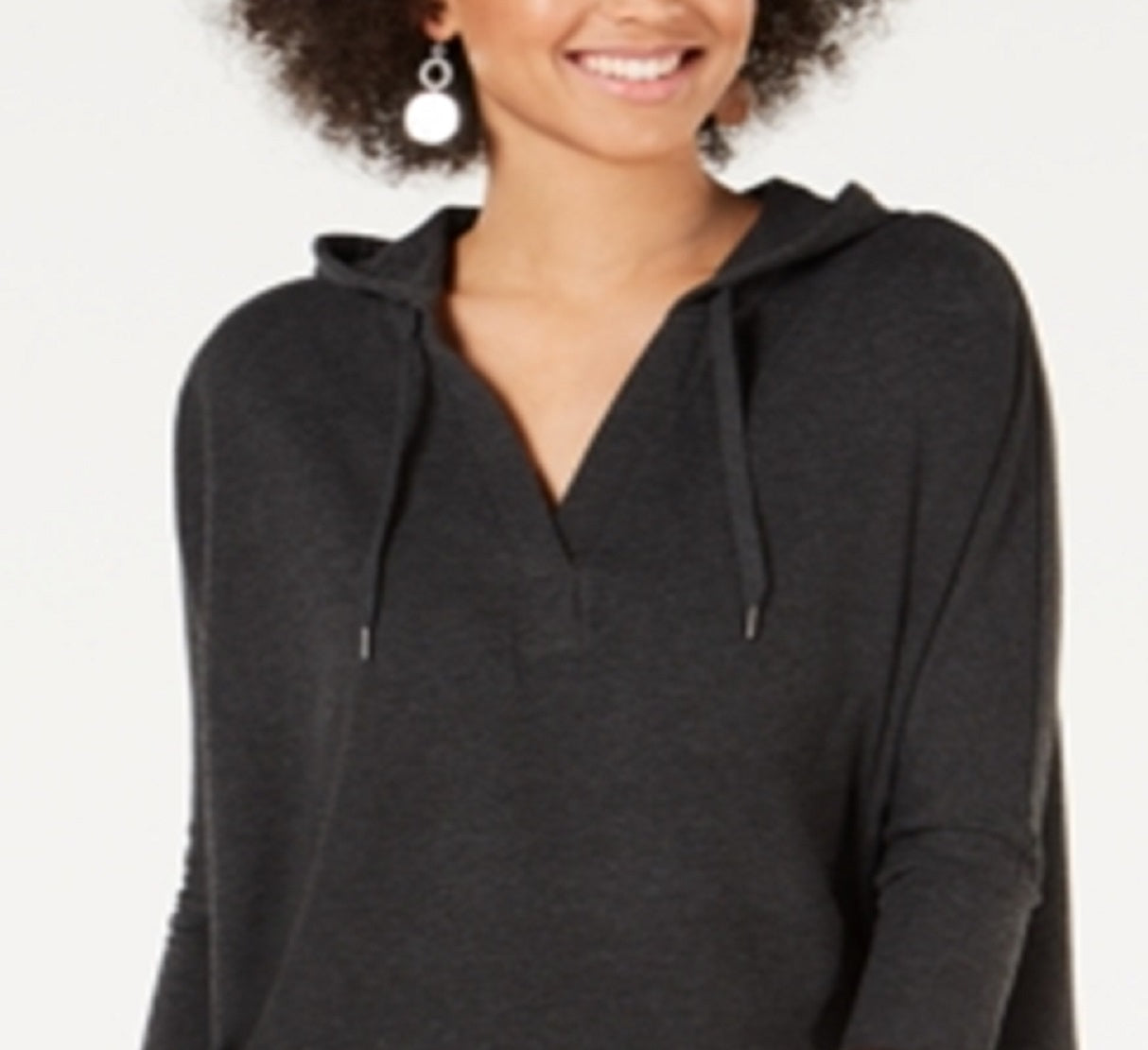 Moletom com capuz feminino Style &amp; Co, preto, tamanho pequeno P