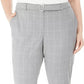 Calça Calvin Klein Plus Size Estampada com Cinto Cinza Tamanho 16 Plus Feminina