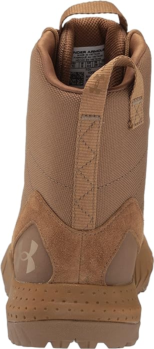 Bota militar e tática Under Armour Micro G Valsetz Lthr masculina, Coyote
