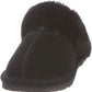 Chinelos femininos BEARPAW Loki pretos confortáveis ​​e leves, tamanho 8