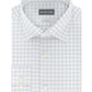 Camisa social masculina Michael Kors Classic/Regular Fit, sem passar a ferro, com estampa xadrez elástica, tamanho 32-33, azul