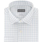 Camisa social masculina Michael Kors Classic/Regular Fit, sem passar a ferro, com estampa xadrez elástica, tamanho 32-33, azul
