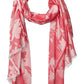 Calvin Klein Chambray Floral Pashmina Rosa Feminino Tamanho Único