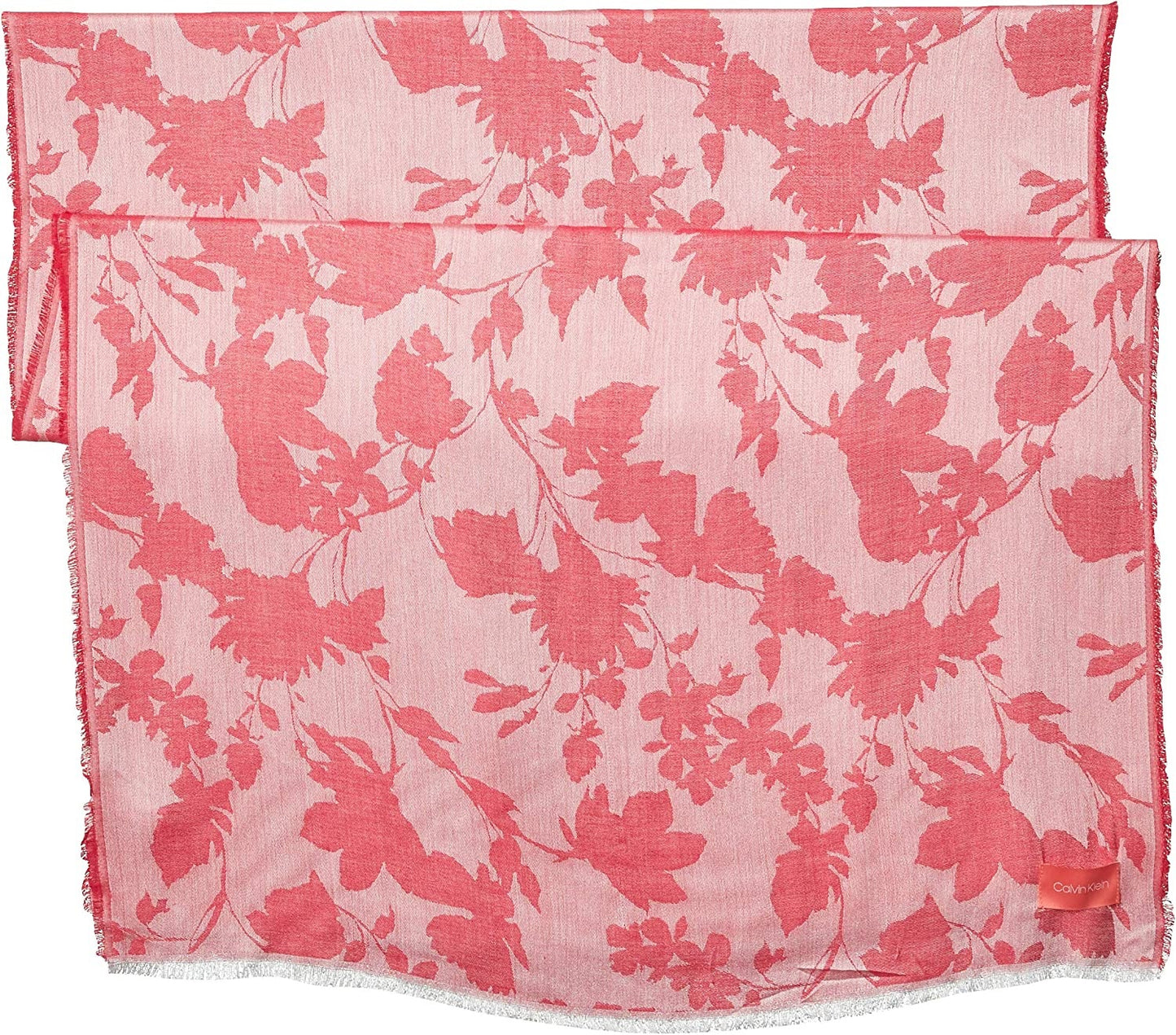 Calvin Klein Chambray Floral Pashmina Rosa Feminino Tamanho Único