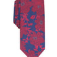 Gravata de pescoço masculina Bar III River Silk Blend Business vermelha tamanho regular