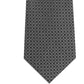 Gravata fina Kenneth Cole masculina com estampa abstrata e geométrica iridescente, cinza, tamanho único