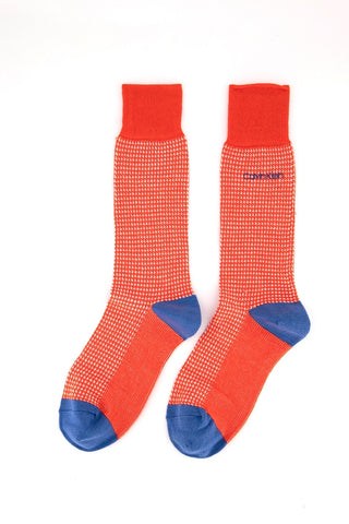 Meias Calvin Klein Houndstooth Crew Masculinas Vermelhas Tamanho Único