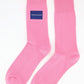 Meias Calvin Klein Jeans Masculinas com Patch de Logotipo Rosa Tamanho 7-12