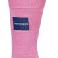 Meias Calvin Klein Jeans Masculinas com Patch de Logotipo Rosa Tamanho 7-12