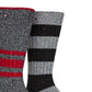 Tommy Hilfiger Pacote com 2 Meias Listradas Masculinas Cinza Tamanho 7-12