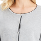 Karen Scott Cardigan Feminino Manga Comprida com Botões Cinza Tamanho X-G