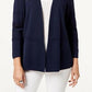 Cardigan texturizado pequeno feminino Charter Club, azul, tamanho G