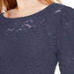 Top de renda feminino INC International Concepts, azul marinho, tamanho X-S