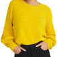 Suéter texturizado Rachel Roy amarelo tamanho XX-G