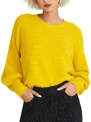 Suéter texturizado Rachel Roy amarelo tamanho XX-G