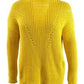 Suéter texturizado Rachel Roy amarelo tamanho XX-G