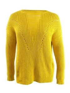 Suéter texturizado Rachel Roy amarelo tamanho XX-G