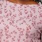 Blusa feminina Karen Scott estampada com manga 3/4, rosa, tamanho XX-G