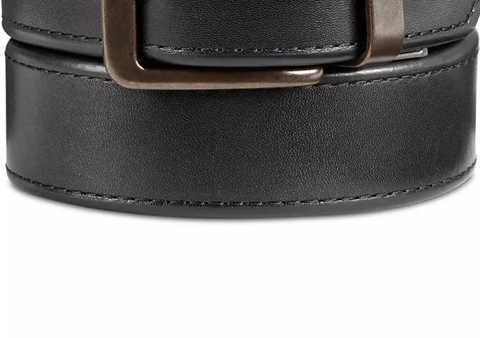 Cinto de couro reversível masculino original Penguin, preto, tamanho 36 REG