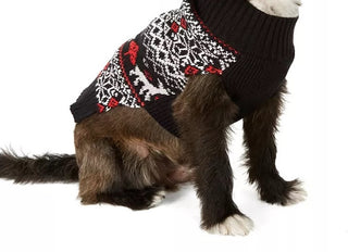 Charter Club Fair-Isle Dog Family Suéter Preto Tamanho M