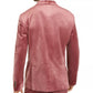 Blazer de veludo grande e alto masculino INC International Concepts rosa tamanho 3XB