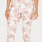 Calça Capri Delicate Bouquet Feminina Charter Club Branca Tamanho 14