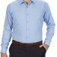 Camisa social Kenneth Cole masculina, tamanho grande e alto, corte clássico, azul, tamanho 19x35-36
