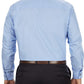 Camisa social Kenneth Cole masculina, tamanho grande e alto, corte clássico, azul, tamanho 19x35-36