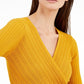 Blusa feminina com sobrepeliz texturizada INC International Concepts, tamanho X-Large, dourada