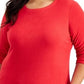 Moletom esportivo feminino Karen Scott Fleece vermelho tamanho grande