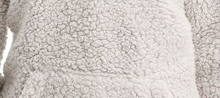 Suéter Sherpa No Boundaries Juniors com zíper de um quarto, cinza, tamanho pequeno