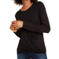Top Twisted Feminino INC International Concepts Preto Tamanho Grande