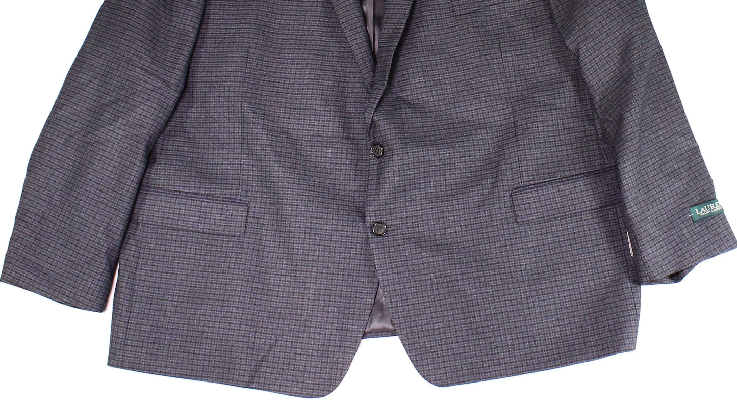 Blazer masculino xadrez estampado Ralph Lauren cinza tamanho 41