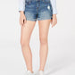 Calça jeans curta com cintura média e punho Vanilla Star Juniors, azul, tamanho 11