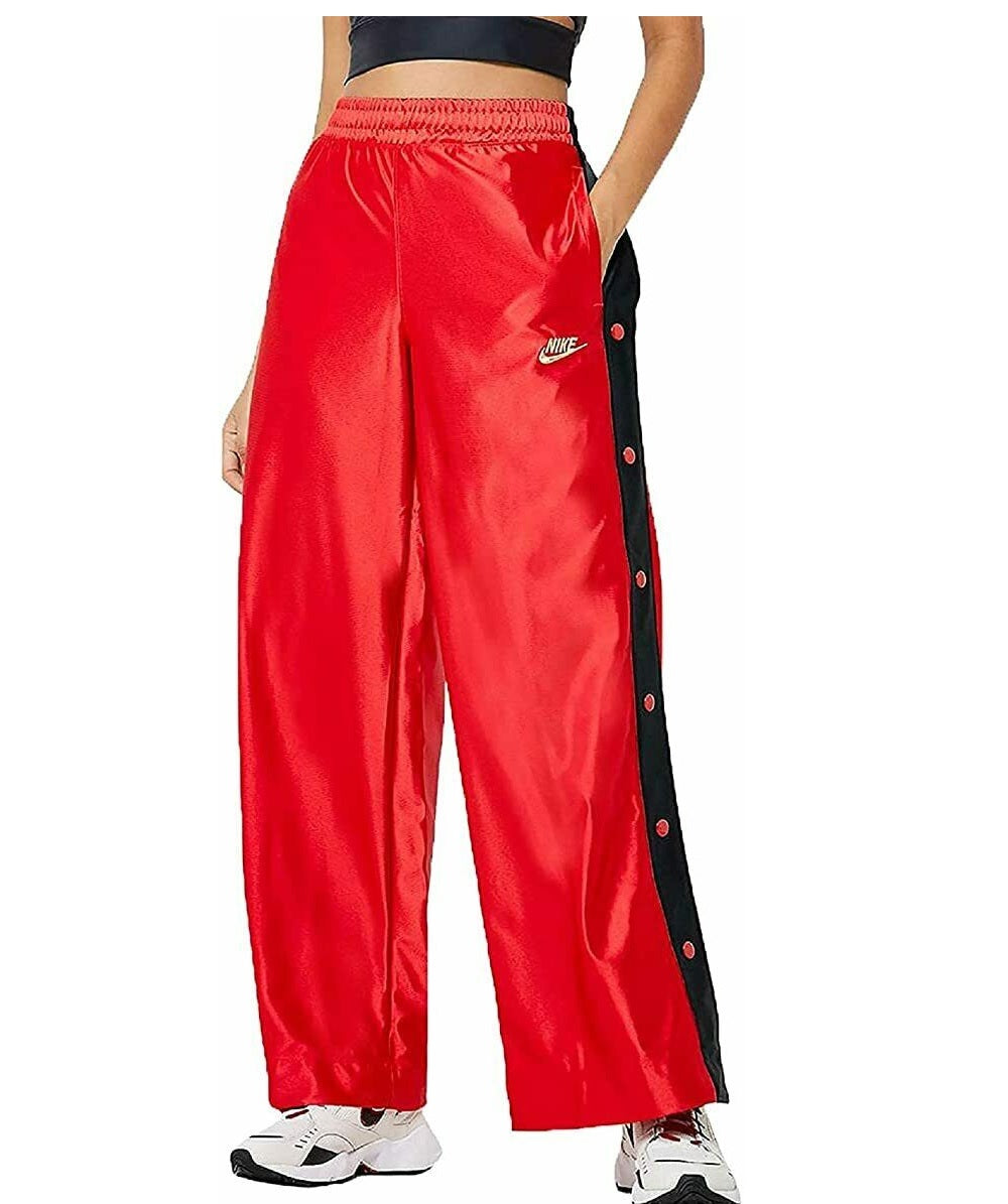 Calça de corrida Nike Tech Fitness feminina vermelha, tamanho pequeno