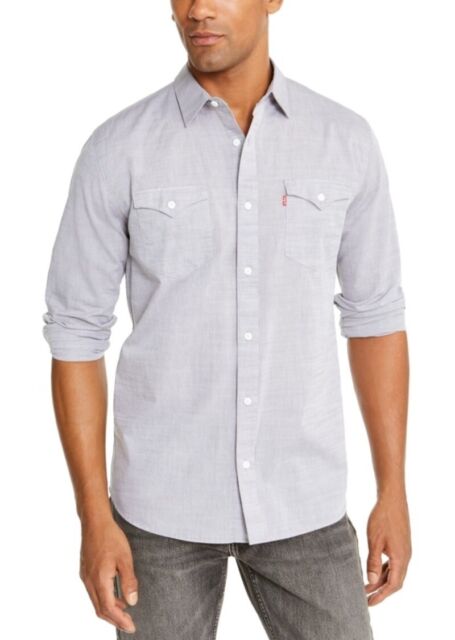 Camisa Levi's Darrow Masculina Cinza Tamanho X-G