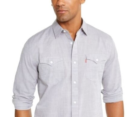 Camisa Levi's Darrow Masculina Cinza Tamanho X-G