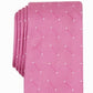 Gravata Alfani Masculina Geométrica com Bolinhas Rosa Tamanho Regular