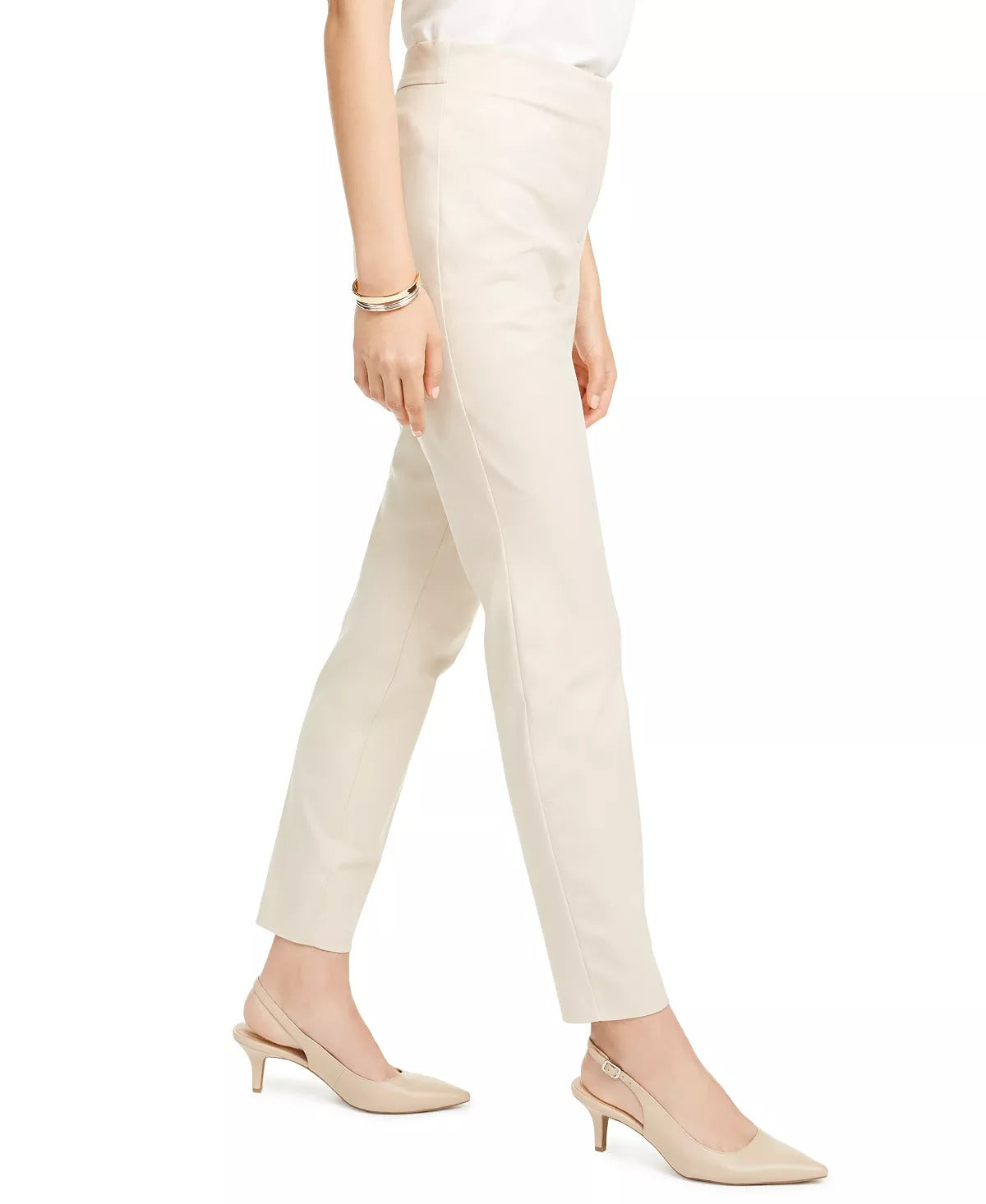 Calça skinny Alfani feminina Petite Comfort-Waist preta, tamanho 2 Petite