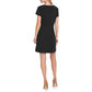 Vestido Tommy Hilfiger Scuba Crepe com Bolso e Grommet, Feminino, Preto, Tamanho 10