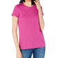 Camiseta feminina Maison Jules High-Low rosa tamanho XX-G