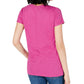 Camiseta feminina Maison Jules High-Low rosa tamanho XX-G
