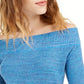 Suéter feminino Sugar Rush ombro a ombro azul tamanho médio da Free People