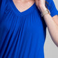 Camiseta feminina Blusa JM Collection Azul Tamanho XS