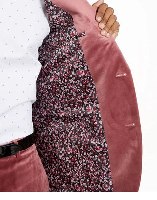 Blazer de veludo grande e alto masculino INC International Concepts, vermelho, tamanho 4Xlt