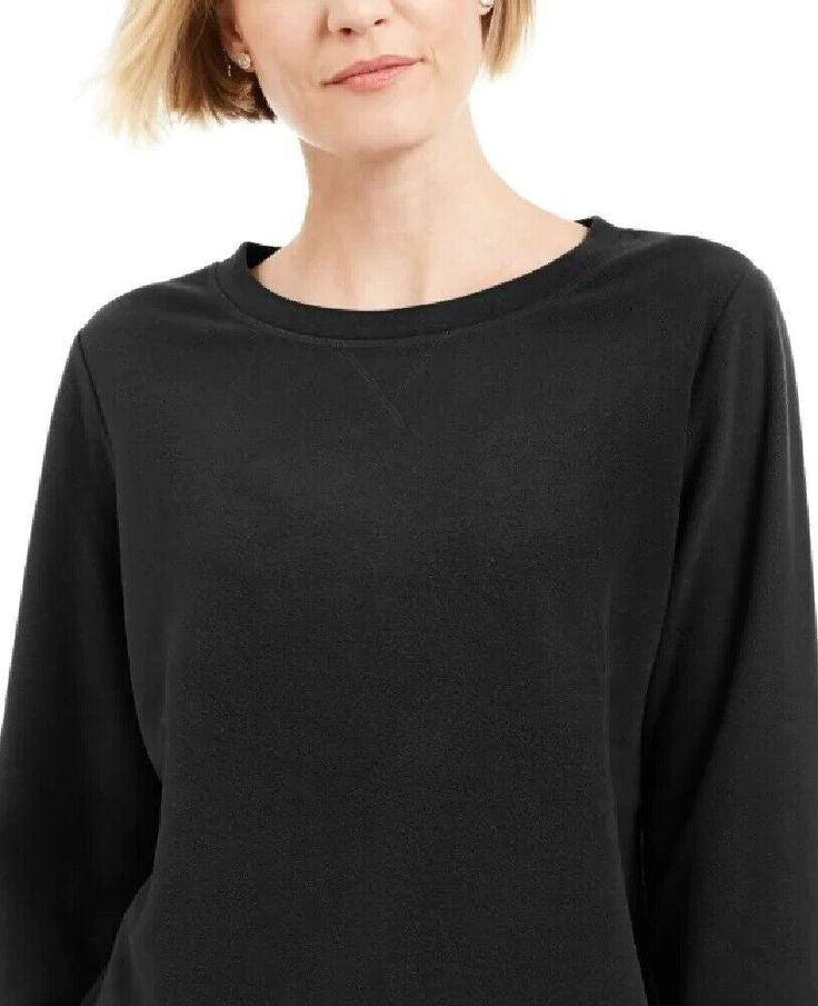 Moletom esportivo feminino Karen Scott, preto, tamanho pequeno